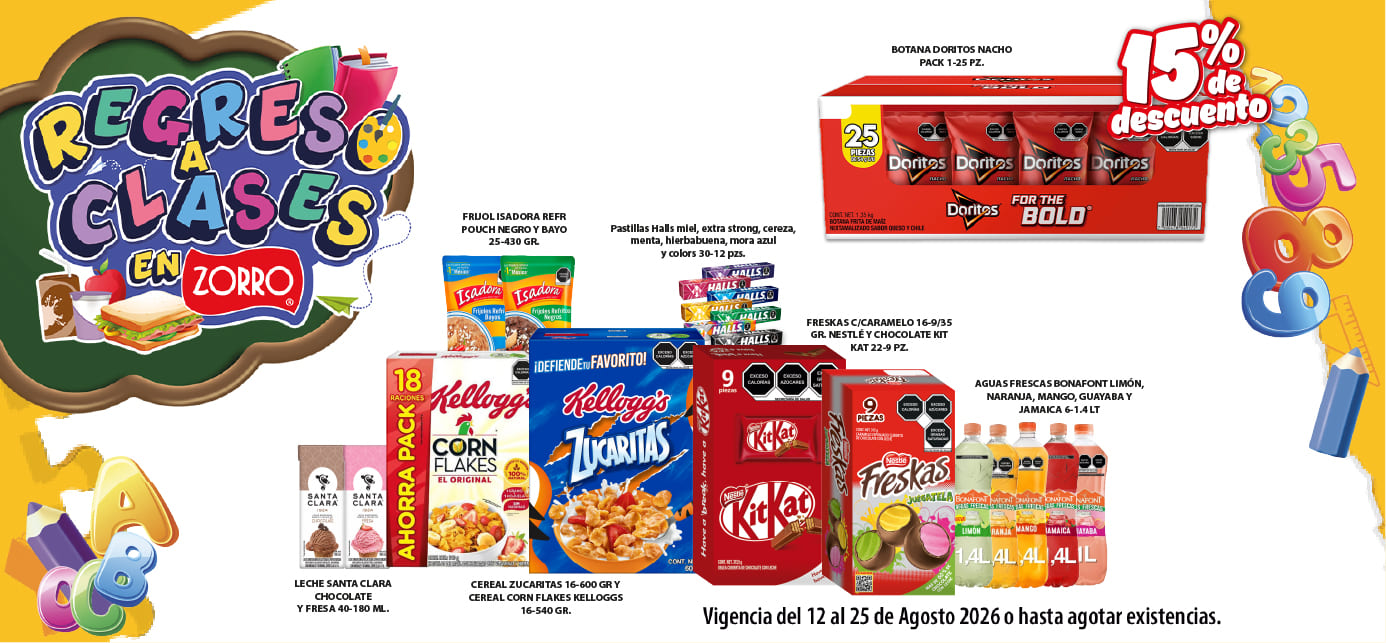 Mosaico 2 Comercial Regreso a Clases 12 de Agosto 2026 Página Web Celular