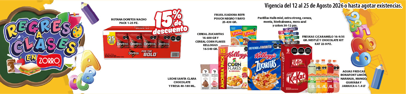 Mosaico 2 Comercial Regreso a Clases 12 de Agosto 2026 Página Web